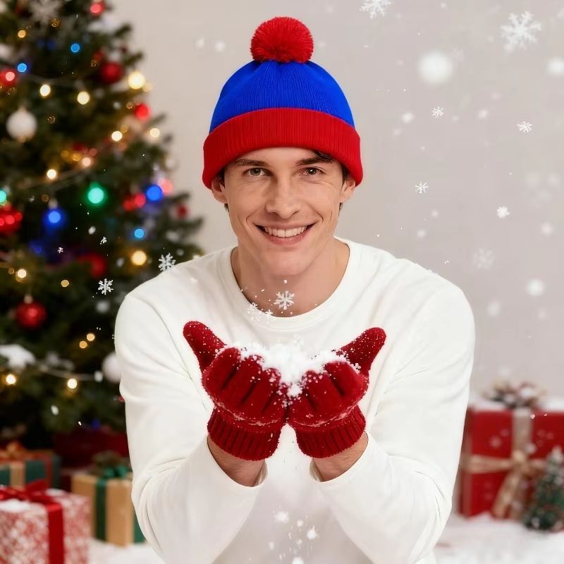 Cosplay Beanie Hat And Gloves Set For Winter And Holiday Costumes 13