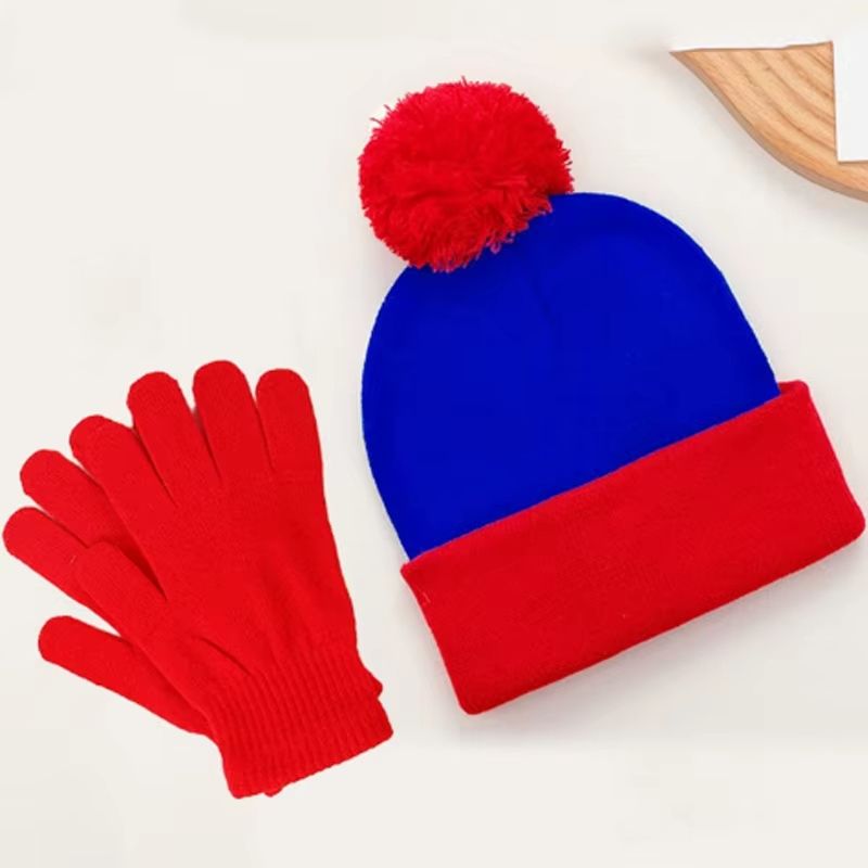 Cosplay Beanie Hat And Gloves Set For Winter And Holiday Costumes 7