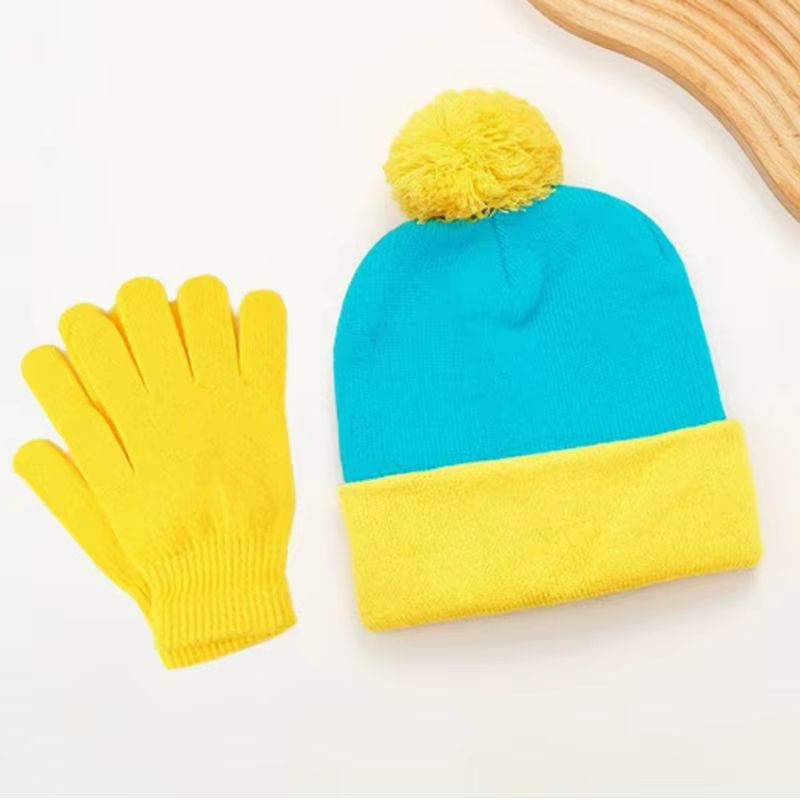 Cosplay Beanie Hat And Gloves Set For Winter And Holiday Costumes 8