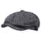 Mens Vintage Striped Herringbone Octagonal Beret Hat 4