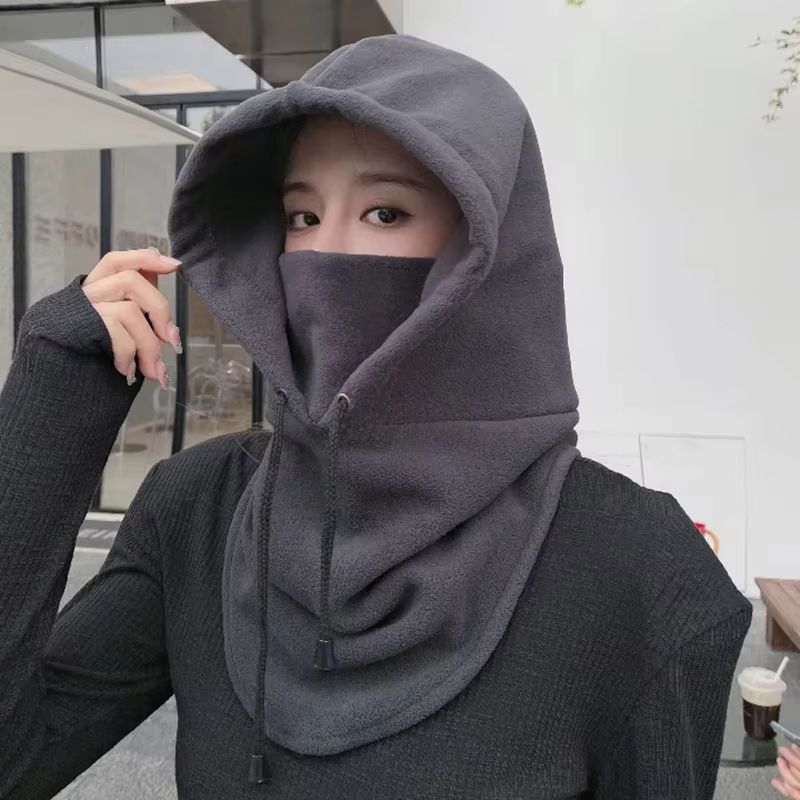 Unisex Winter Fleece Balaclava Face Mask And Neck Warmer Hooded Cap 2