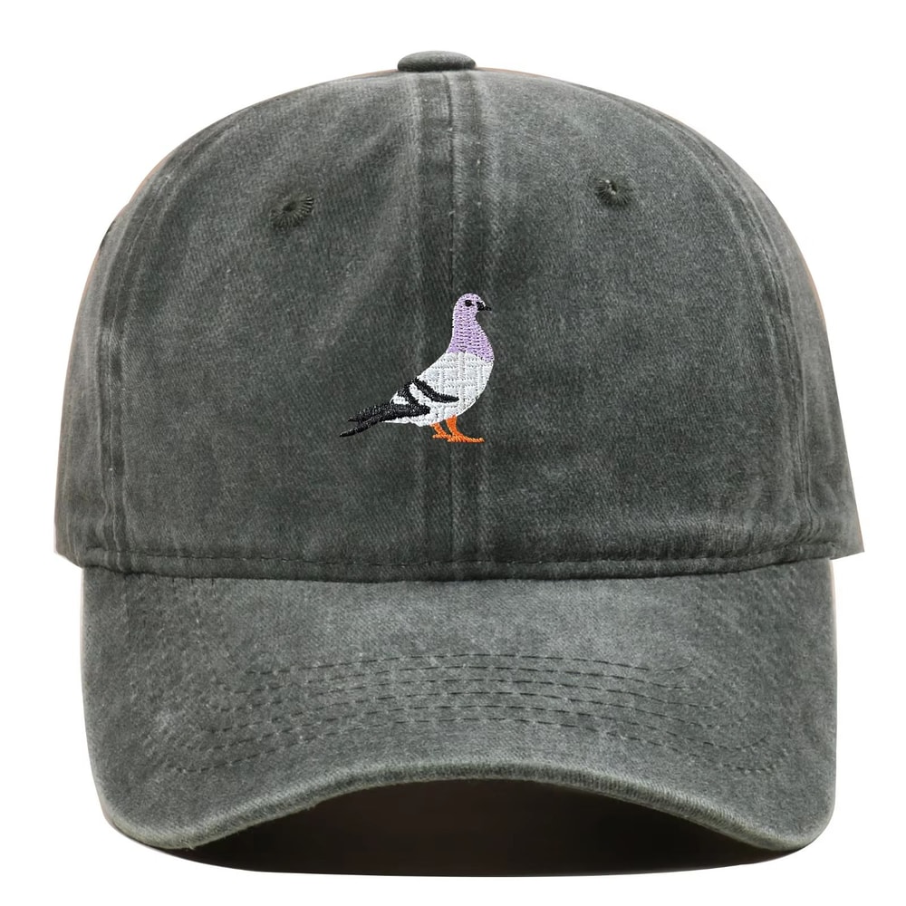 Unisex Pigeon Embroidery Baseball Cap For All Seasons 9