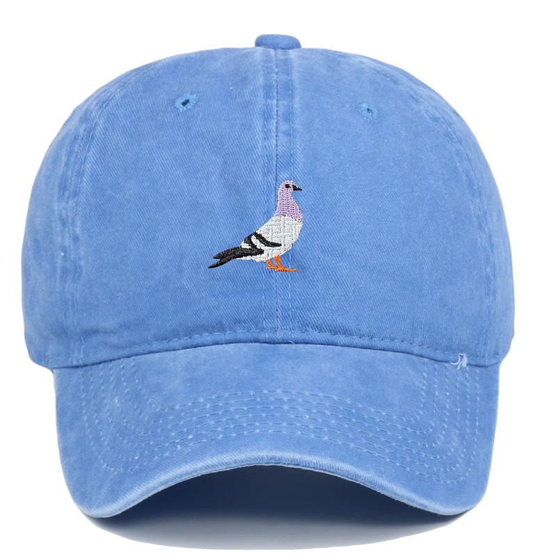 Unisex Pigeon Embroidery Baseball Cap For All Seasons 12
