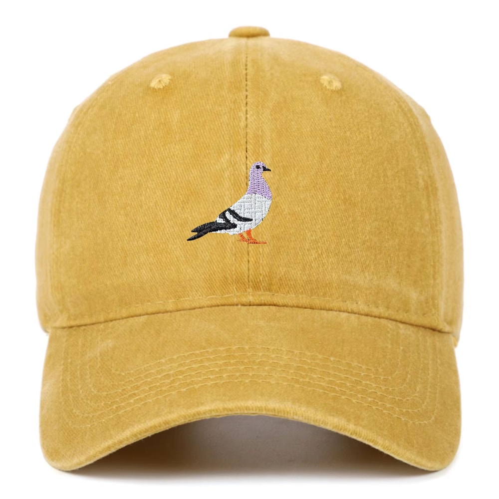Unisex Pigeon Embroidery Baseball Cap For All Seasons 13