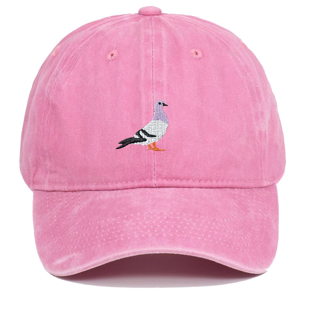 Unisex Pigeon Embroidery Baseball Cap For All Seasons 14