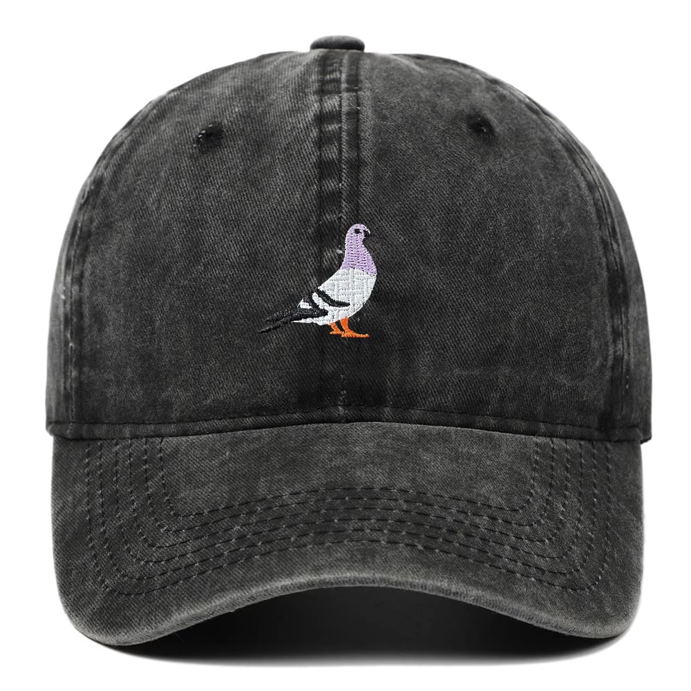 Unisex Pigeon Embroidery Baseball Cap For All Seasons 1