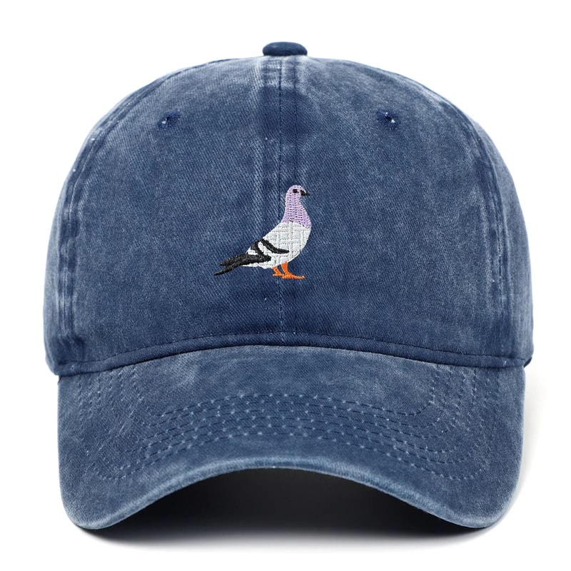Unisex Pigeon Embroidery Baseball Cap For All Seasons 2