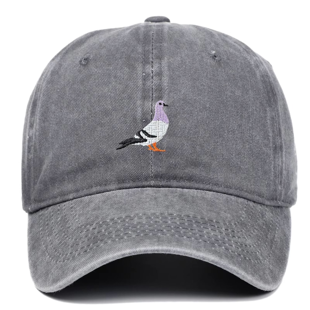 Unisex Pigeon Embroidery Baseball Cap For All Seasons 3