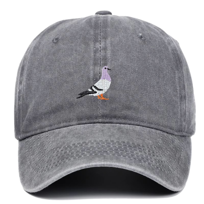Unisex Pigeon Embroidery Baseball Cap For All Seasons 3