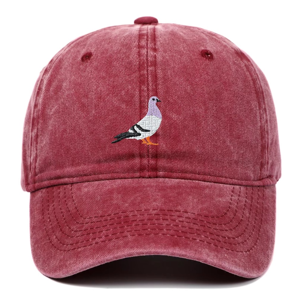 Unisex Pigeon Embroidery Baseball Cap For All Seasons 6