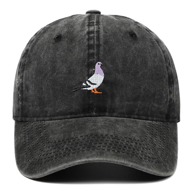 Unisex Pigeon Embroidery Baseball Cap For All Seasons 8