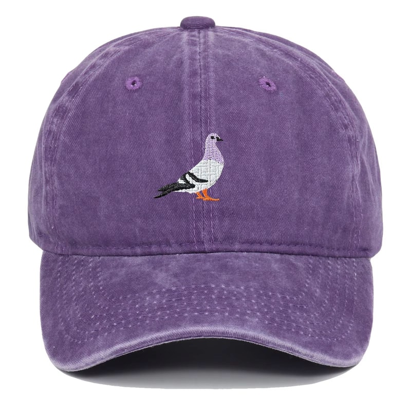 Unisex Pigeon Embroidery Baseball Cap For All Seasons 15