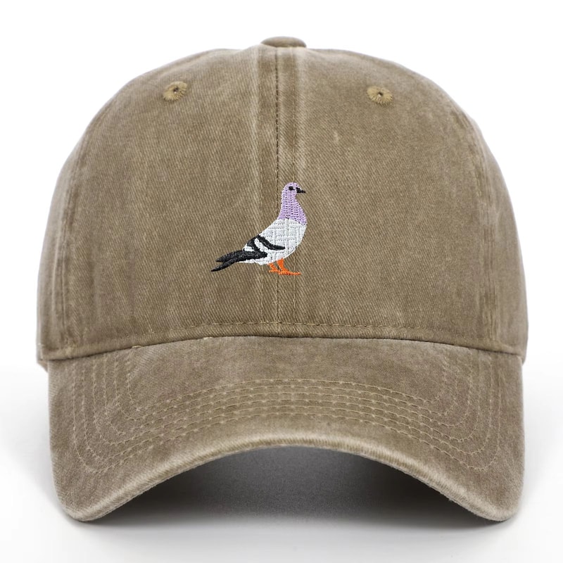 Unisex Pigeon Embroidery Baseball Cap For All Seasons 18