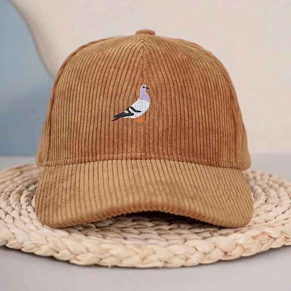 Unisex Pigeon Embroidery Baseball Cap For All Seasons 24