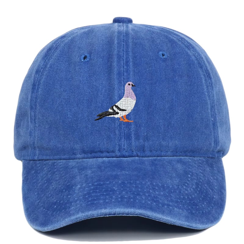 Unisex Pigeon Embroidery Baseball Cap For All Seasons 25