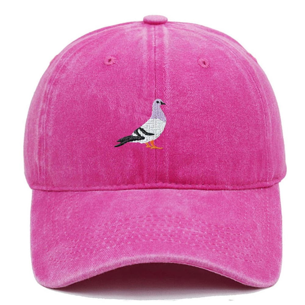 Unisex Pigeon Embroidery Baseball Cap For All Seasons 27
