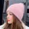 Womens Winter Windproof Layered Knitted Beanie Hat 10
