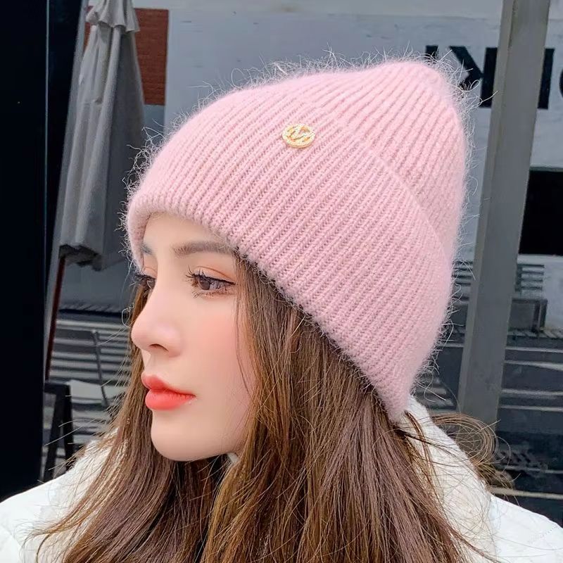 Womens Winter Windproof Layered Knitted Beanie Hat 10