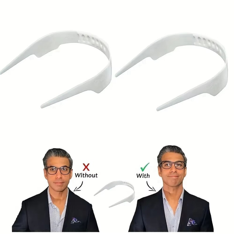 Mens Adjustable Invisible Collar Support Strap For Shirts And Suits 4