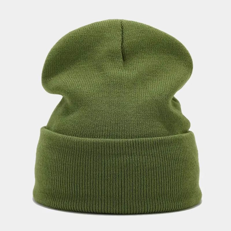 Solid Knitted Winter Beanie Hat For Men And Women 8