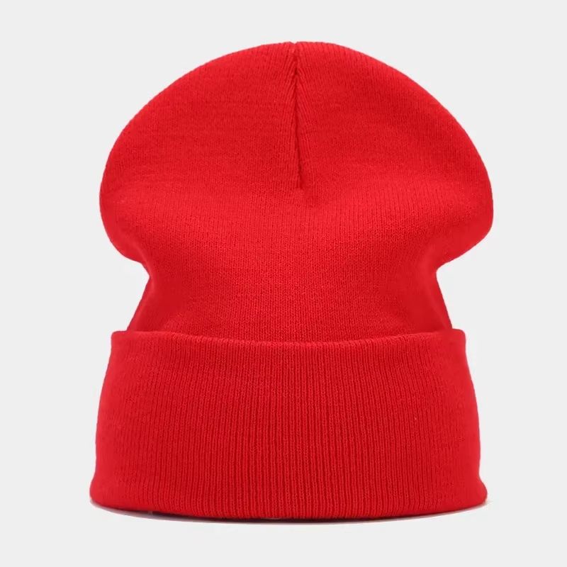 Solid Knitted Winter Beanie Hat For Men And Women 9