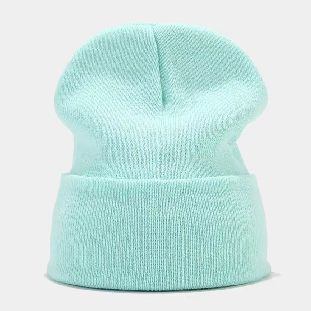 Solid Knitted Winter Beanie Hat For Men And Women 10
