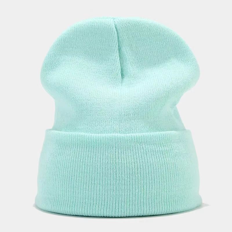 Solid Knitted Winter Beanie Hat For Men And Women 10