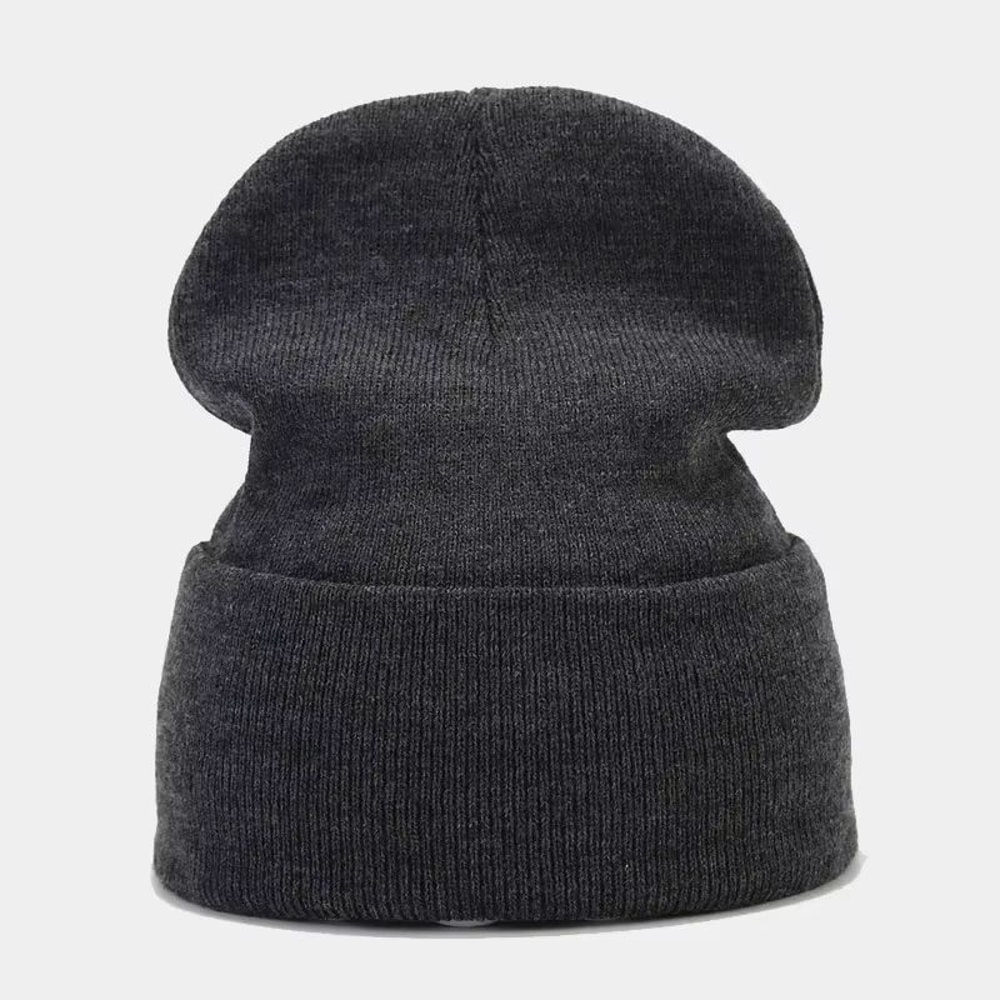 Solid Knitted Winter Beanie Hat For Men And Women 12