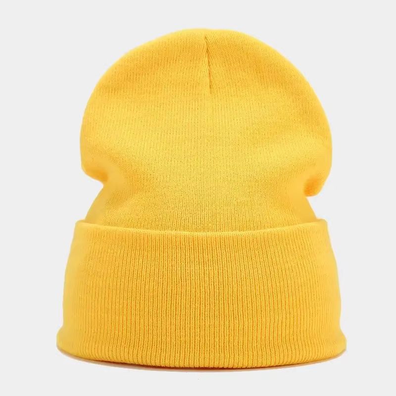 Solid Knitted Winter Beanie Hat For Men And Women 13