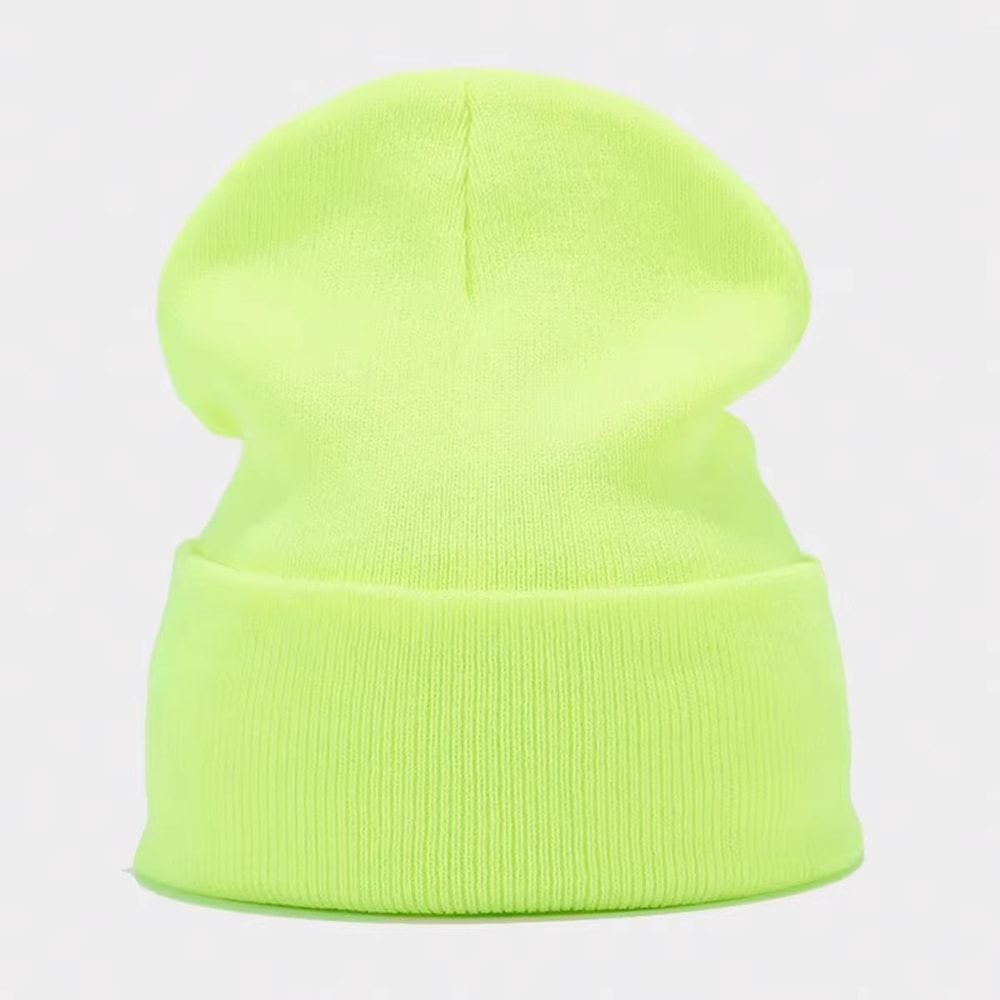 Solid Knitted Winter Beanie Hat For Men And Women 17