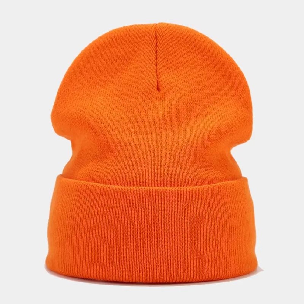 Solid Knitted Winter Beanie Hat For Men And Women 19