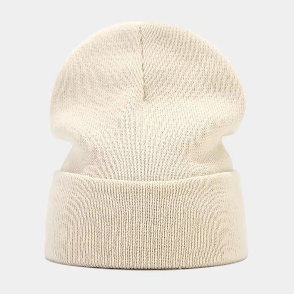Solid Knitted Winter Beanie Hat For Men And Women 21