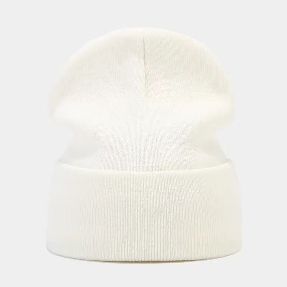 Solid Knitted Winter Beanie Hat For Men And Women 22
