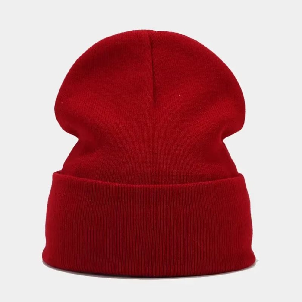 Solid Knitted Winter Beanie Hat For Men And Women 26