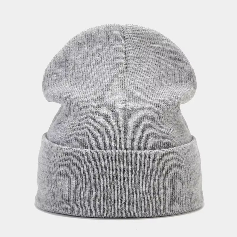 Solid Knitted Winter Beanie Hat For Men And Women 27