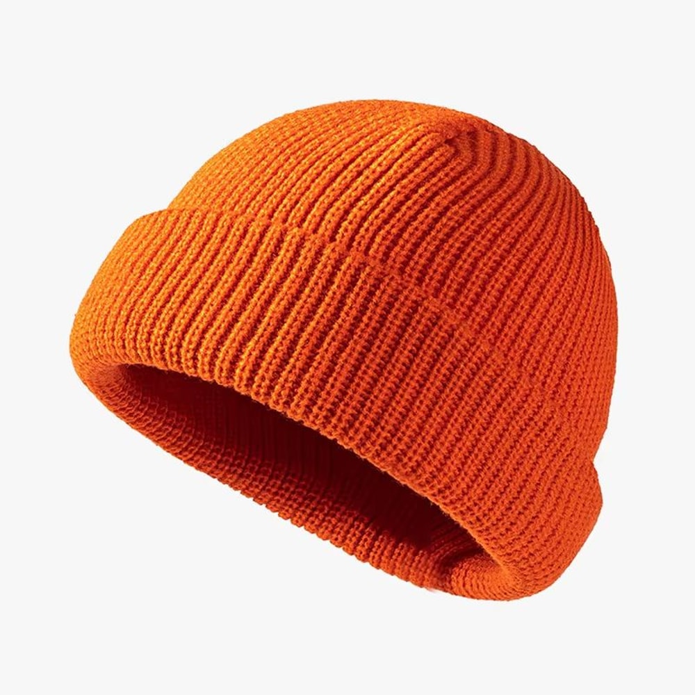 Unisex Knitted Melon Skin Winter Beanie Hat 4