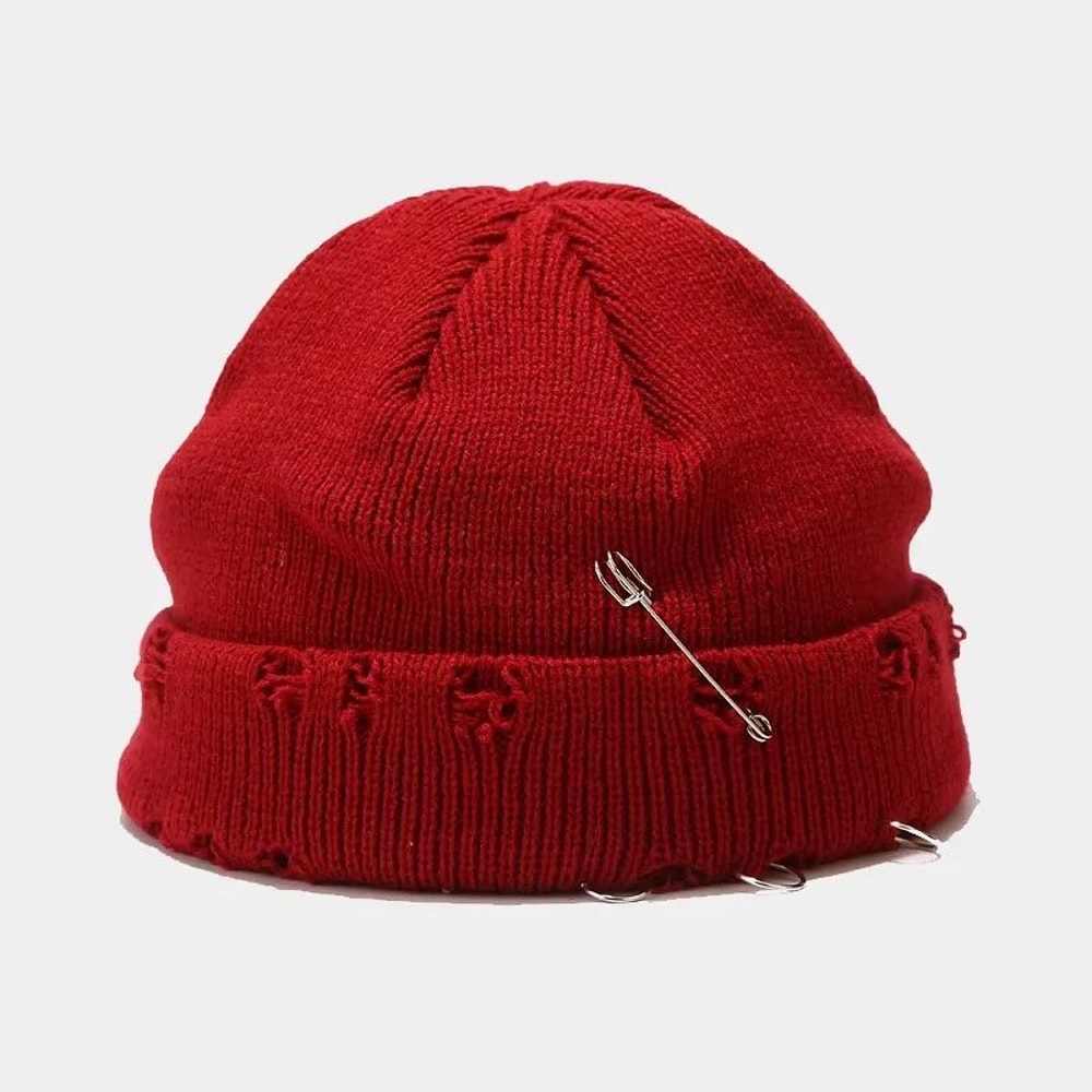 1pc Winter Harajuku Y2k Style Knitted Beanies Hats For Womenoutdoor Fashion Warm Thick Flanging Met 12