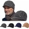 Unisex Winter Fleece Beanie With Brim For Outdoor Sports 1