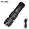 Rechargeable Waterproof Tactical LED Flashlight With Zoom 7