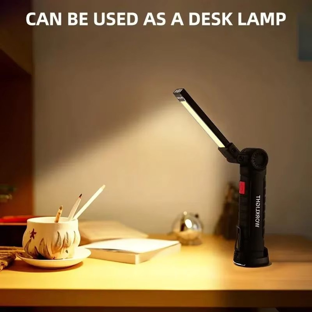 USB Rechargeable Waterproof Camping LED Work Light With Magnet And Hook 2