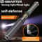 Rechargeable Tactical SelfDefense Flashlight With Window Breaker And Emergency Tool 0
