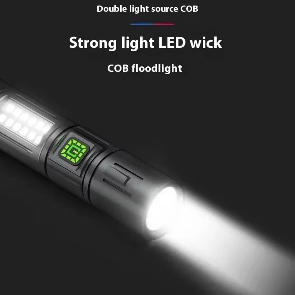 Rechargeable Bright LED Flashlight With Built N Battery For Outdoor Activities 1