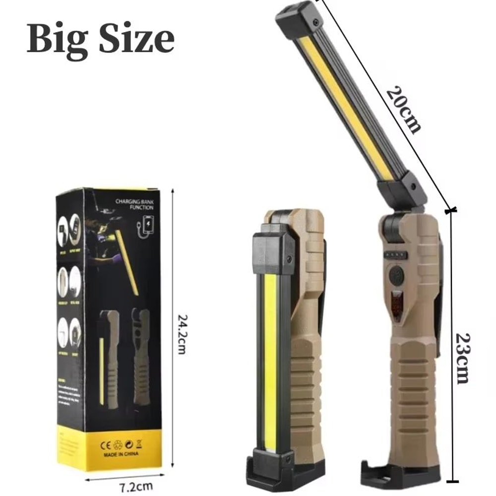 Folding Rechargeable COB XPE LED Work Light With Emergency Modes 9