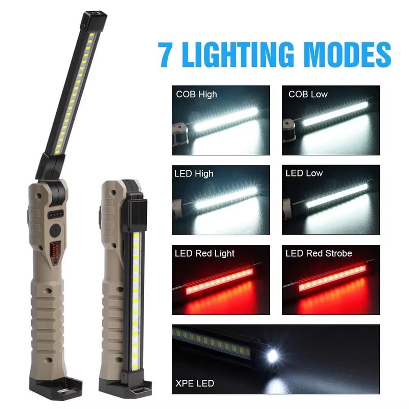 Folding Rechargeable COB XPE LED Work Light With Emergency Modes 3