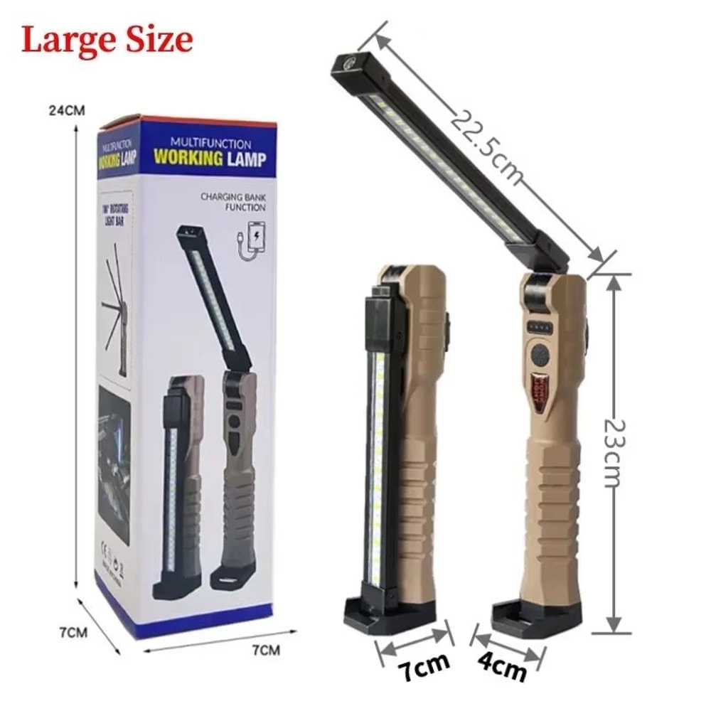 Folding Rechargeable COB XPE LED Work Light With Emergency Modes 8