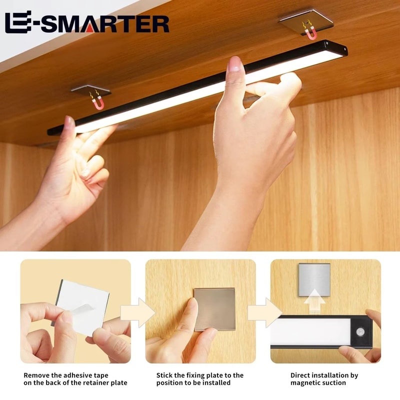 USB Rechargeable Motion Sensor LED Cabinet And Wardrobe Light 5