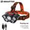 USB Rechargeable 5LED Headlamp With 4 Lighting Modes 0