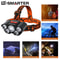 USB Rechargeable 5LED Headlamp With 4 Lighting Modes 5