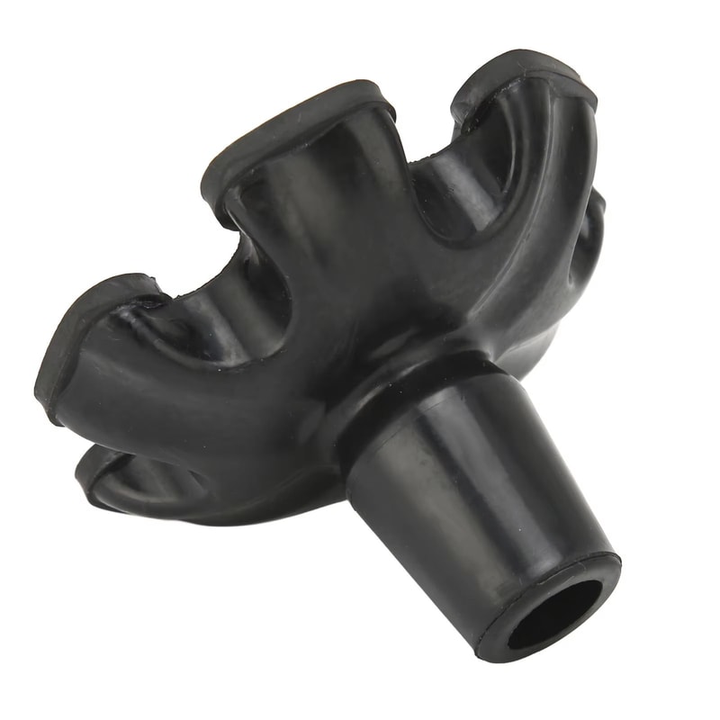 6Pillar Nonslip Rubber Cane And Crutch Tips For Walking Support 2