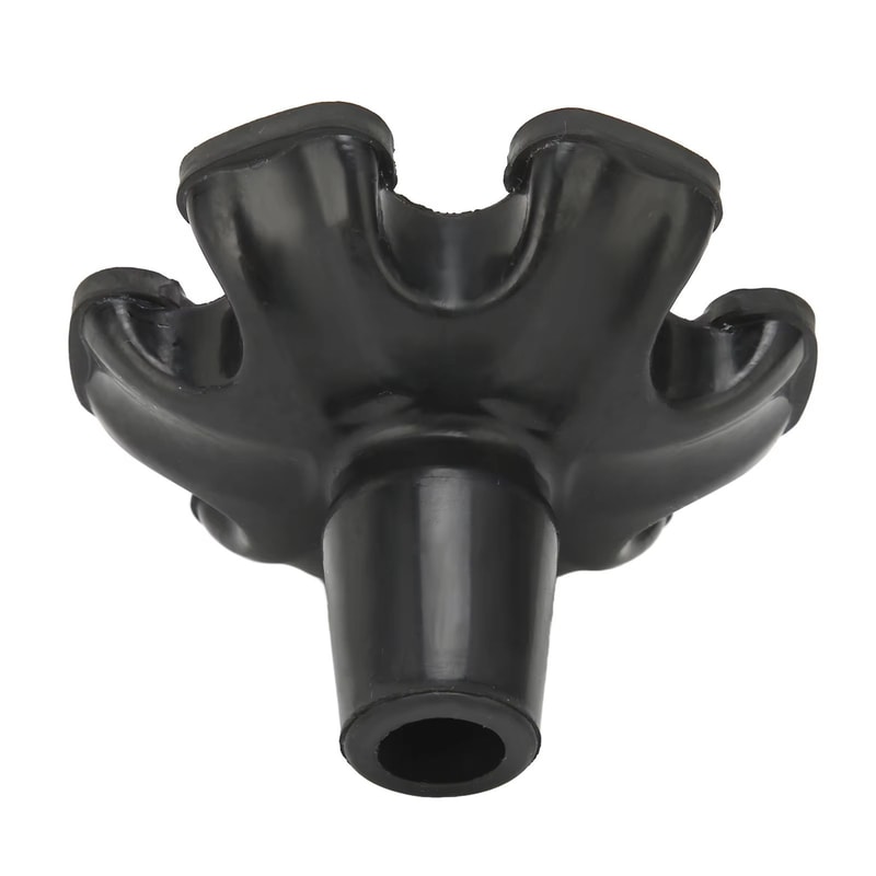 6Pillar Nonslip Rubber Cane And Crutch Tips For Walking Support 3